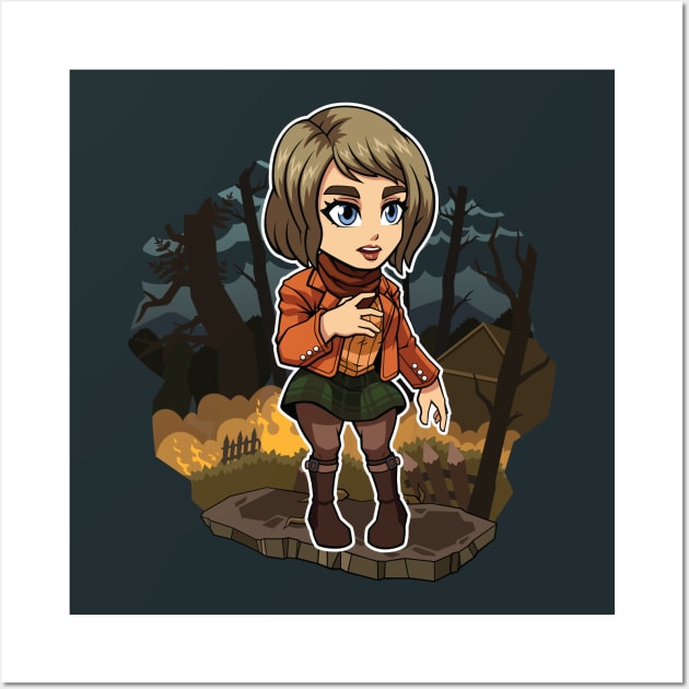 FA Chibi RE4 Ashley Wall Art by Xar623